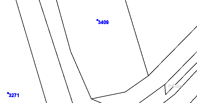 Parcela st. 775/44 v KÚ Klenčí pod Čerchovem, Katastrální mapa