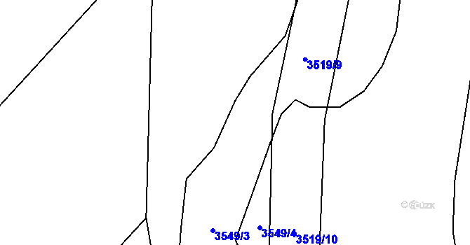 Parcela st. 1031/21 v KÚ Klenčí pod Čerchovem, Katastrální mapa