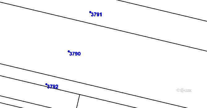 Parcela st. 1369/1 v KÚ Klenčí pod Čerchovem, Katastrální mapa