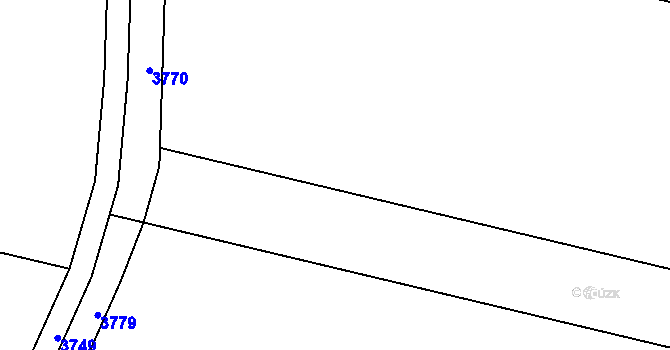 Parcela st. 1369/5 v KÚ Klenčí pod Čerchovem, Katastrální mapa