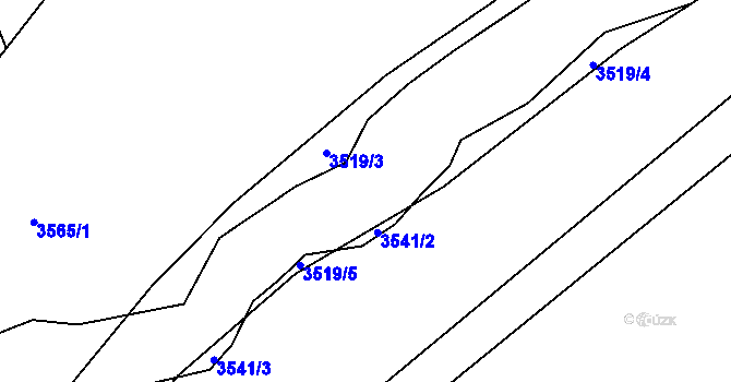 Parcela st. 2566/53 v KÚ Klenčí pod Čerchovem, Katastrální mapa