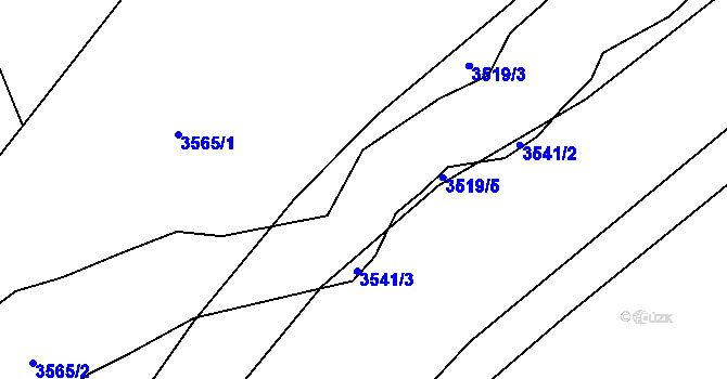 Parcela st. 2566/70 v KÚ Klenčí pod Čerchovem, Katastrální mapa