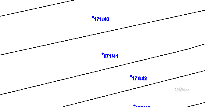 Parcela st. 171/41 v KÚ Klenovka, Katastrální mapa