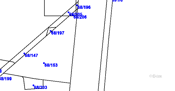 Parcela st. 390/19 v KÚ Klíčany, Katastrální mapa