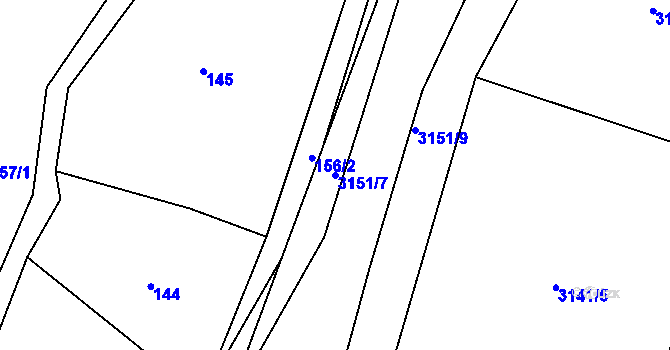 Parcela st. 3151/7 v KÚ Klimkovice, Katastrální mapa