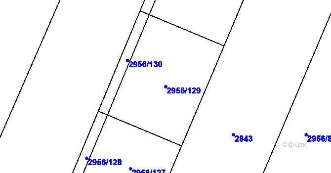 Parcela st. 2956/129 v KÚ Klimkovice, Katastrální mapa