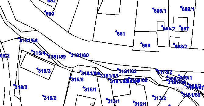 Parcela st. 3175 v KÚ Klimkovice, Katastrální mapa