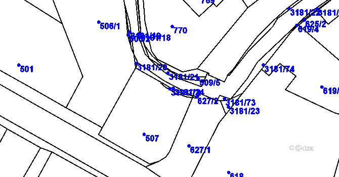 Parcela st. 3181/72 v KÚ Klimkovice, Katastrální mapa