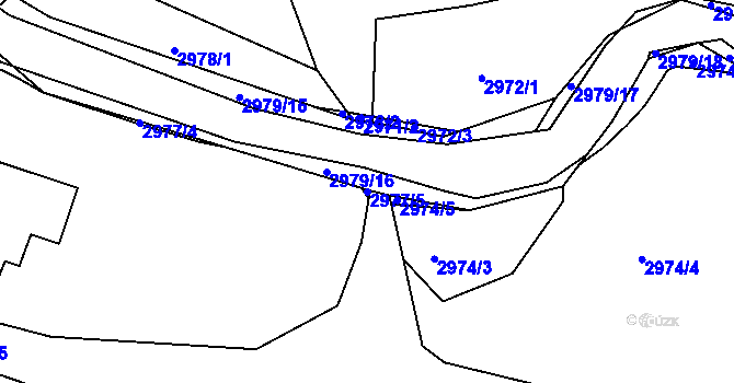Parcela st. 2977/5 v KÚ Klimkovice, Katastrální mapa