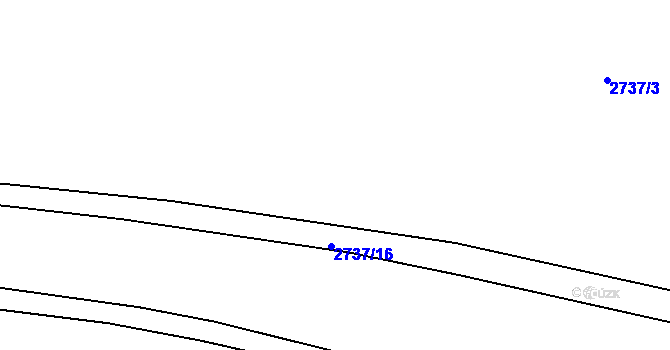 Parcela st. 2737/11 v KÚ Klobouky u Brna, Katastrální mapa