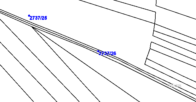 Parcela st. 2737/26 v KÚ Klobouky u Brna, Katastrální mapa