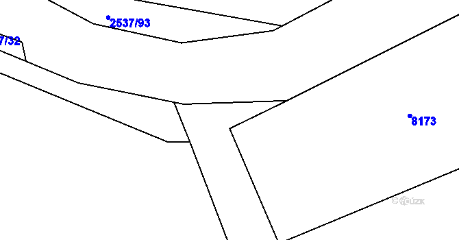 Parcela st. 2509/3 v KÚ Klobouky u Brna, Katastrální mapa