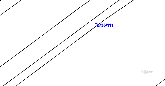 Parcela st. 2735/116 v KÚ Klobouky u Brna, Katastrální mapa