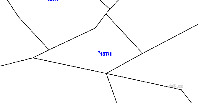 Parcela st. 137/1 v KÚ Klokočov, Katastrální mapa