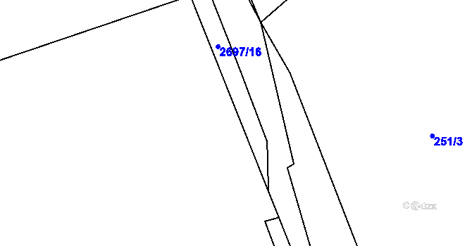 Parcela st. 245/2 v KÚ Loučky u Turnova, Katastrální mapa