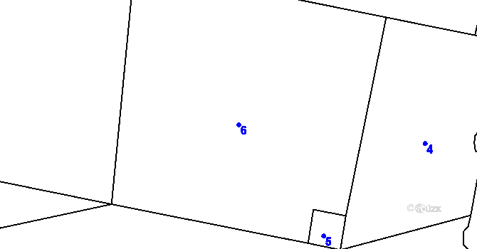 Parcela st. 6 v KÚ Klokoty, Katastrální mapa