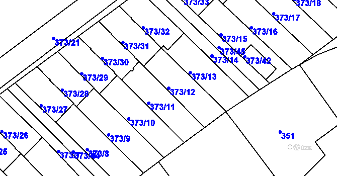 Parcela st. 373/12 v KÚ Klokoty, Katastrální mapa