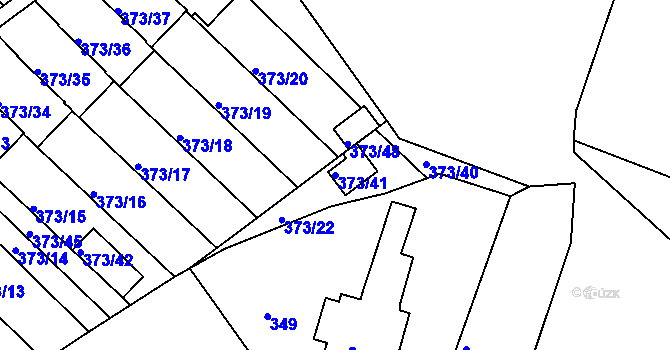 Parcela st. 373/41 v KÚ Klokoty, Katastrální mapa
