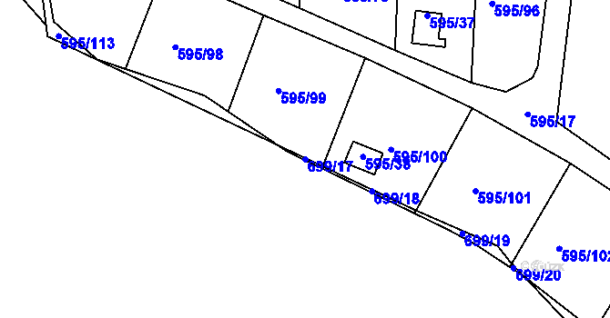 Parcela st. 699/17 v KÚ Klokoty, Katastrální mapa