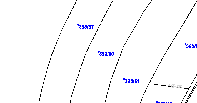 Parcela st. 393/60 v KÚ Klokoty, Katastrální mapa