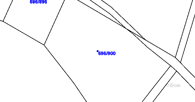 Parcela st. 696/900 v KÚ Klokoty, Katastrální mapa