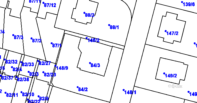 Parcela st. 84/6 v KÚ Klokoty, Katastrální mapa