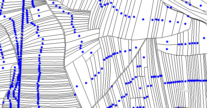 Parcela st. 447 v KÚ Kněždub, Katastrální mapa