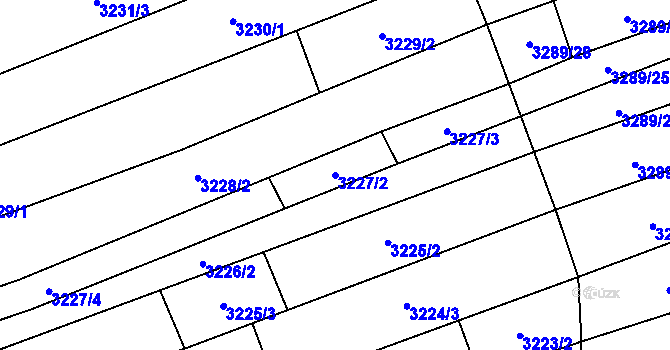 Parcela st. 3227/2 v KÚ Kněždub, Katastrální mapa