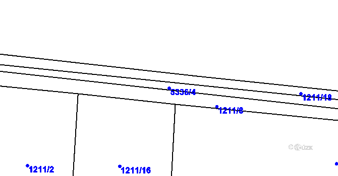 Parcela st. 5336/4 v KÚ Kněždub, Katastrální mapa
