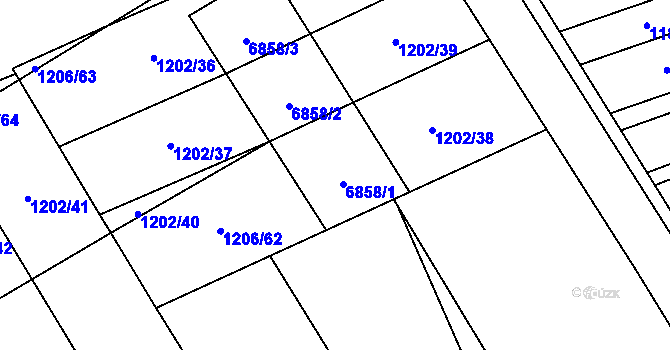 Parcela st. 234/3 v KÚ Kněždub, Katastrální mapa