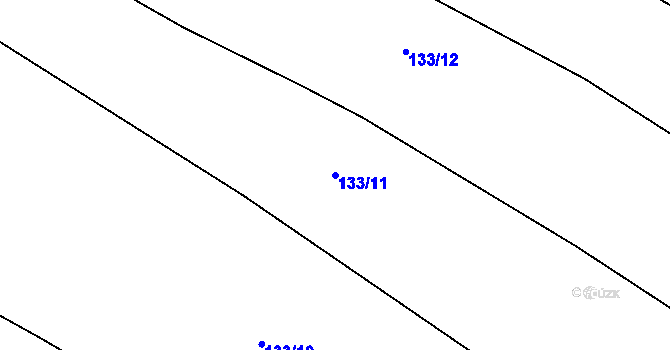 Parcela st. 133/11 v KÚ Brodce, Katastrální mapa