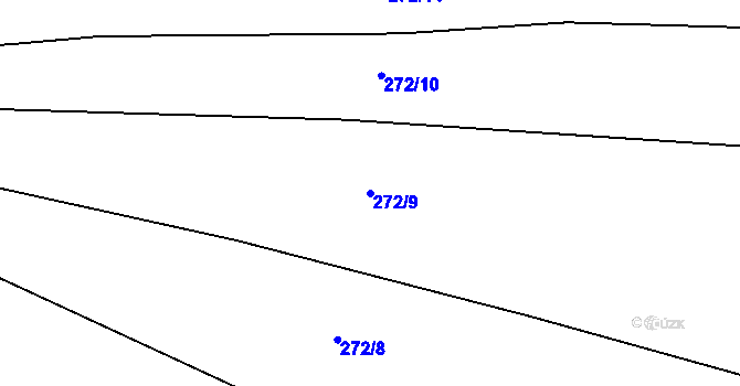 Parcela st. 272/9 v KÚ Brodce, Katastrální mapa