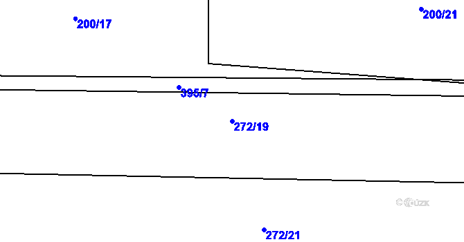 Parcela st. 272/19 v KÚ Brodce, Katastrální mapa