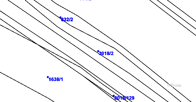 Parcela st. 3018/2 v KÚ Kněžice u Třebíče, Katastrální mapa