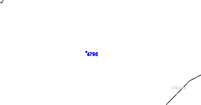 Parcela st. 206/3 v KÚ Knínice u Boskovic, Katastrální mapa