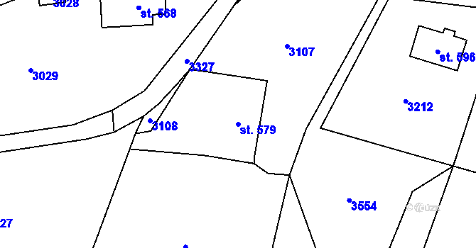 Parcela st. 579 v KÚ Besedice, Katastrální mapa