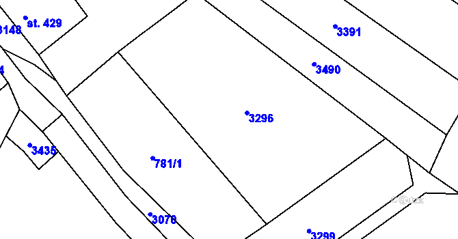 Parcela st. 775/1 v KÚ Besedice, Katastrální mapa