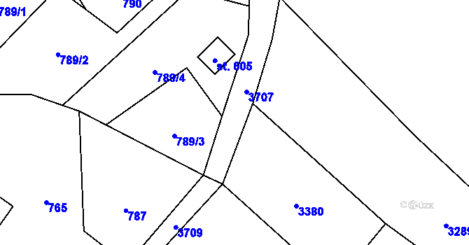 Parcela st. 2729 v KÚ Besedice, Katastrální mapa