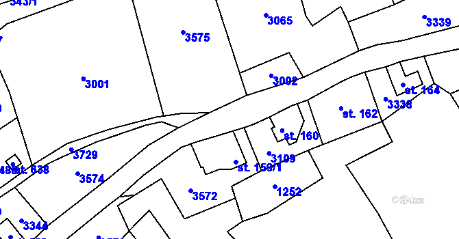 Parcela st. 2741/3 v KÚ Besedice, Katastrální mapa