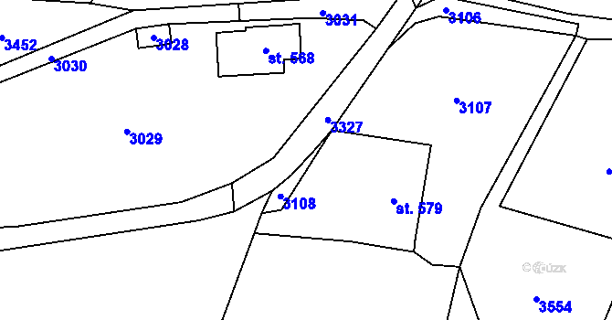 Parcela st. 2832/10 v KÚ Besedice, Katastrální mapa