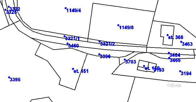 Parcela st. 2832/23 v KÚ Besedice, Katastrální mapa