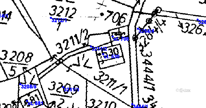 Parcela st. 530 v KÚ Koberovy, Katastrální mapa