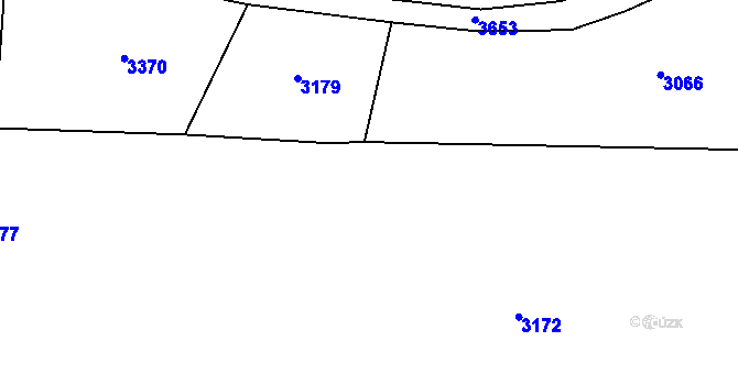 Parcela st. 781/1 v KÚ Vrát, Katastrální mapa