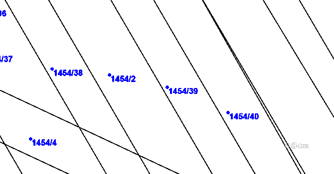 Parcela st. 1454/39 v KÚ Kobeřice ve Slezsku, Katastrální mapa