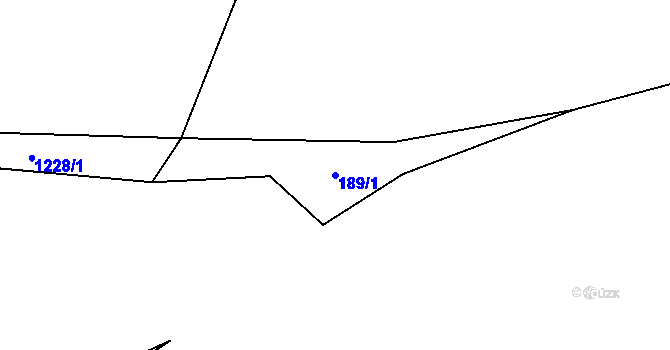 Parcela st. 189/1 v KÚ Kobylí, Katastrální mapa