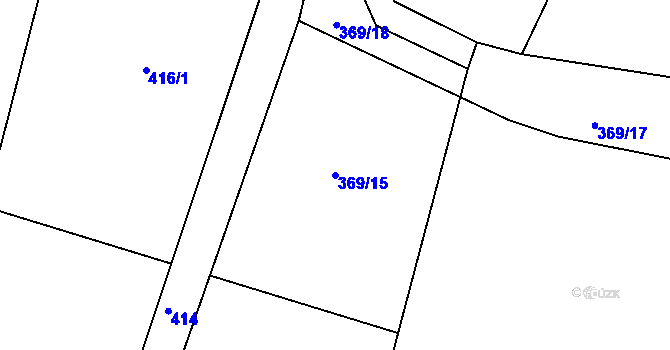 Parcela st. 369/15 v KÚ Kobylí, Katastrální mapa