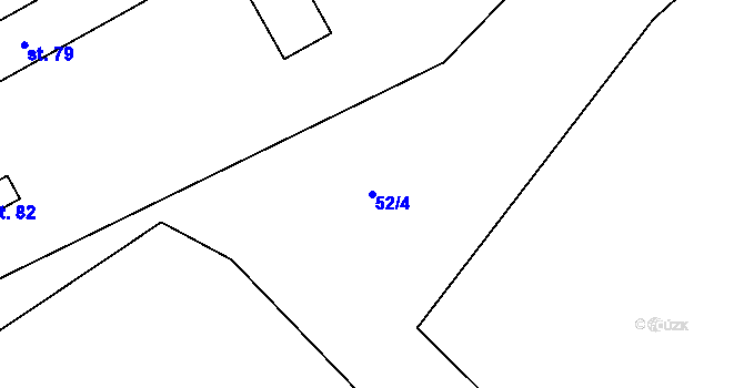 Parcela st. 52/4 v KÚ Kobylí, Katastrální mapa