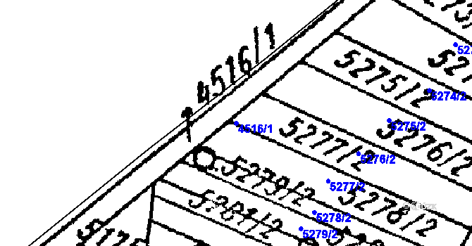 Parcela st. 4516/1 v KÚ Kobylí na Moravě, Katastrální mapa