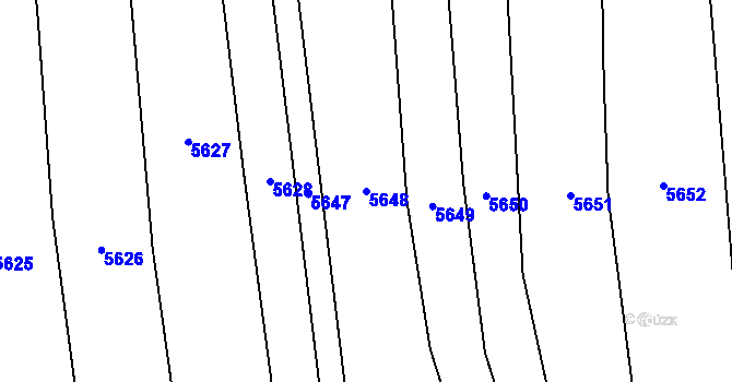 Parcela st. 5648 v KÚ Kobylí na Moravě, Katastrální mapa