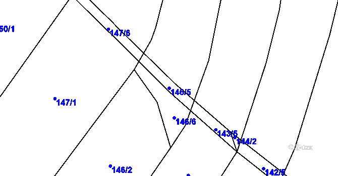 Parcela st. 146/5 v KÚ Kobylí na Moravě, Katastrální mapa